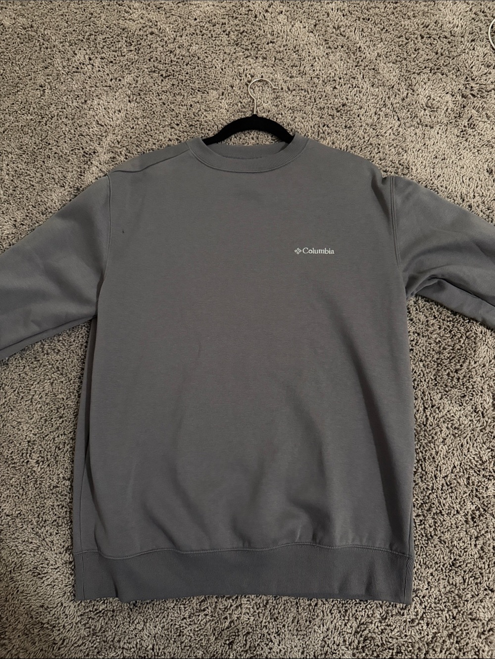 Columbia Men's Charcoal Gray Fleece Crewneck